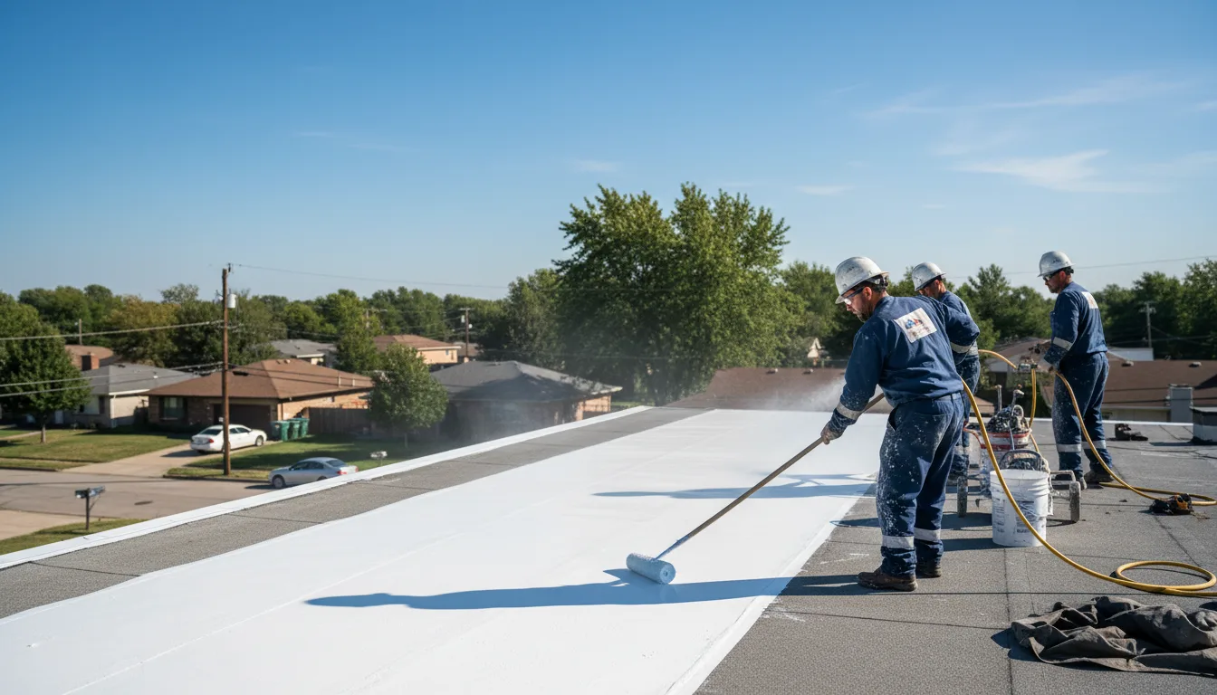 Commercial roof coating in Weatherford, TX near me